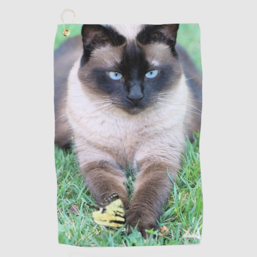 Katze Golfhandtuch (Vorderseite)