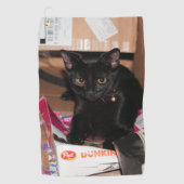 Katze Golfhandtuch (Vorderseite)