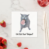 Katze Got deine Zunge? Serviette (Beispiel)