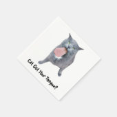 Katze Got deine Zunge? Serviette (Ecke)