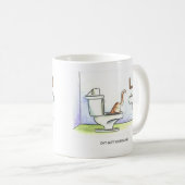 Katze Got Dung? Funny Cartoon Spaß Kaffeetasse (VorderseiteRechts)