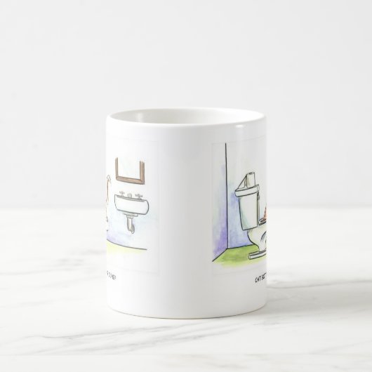 Katze Got Dung? Funny Cartoon Spaß Kaffeetasse (Mittel)