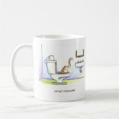 Katze Got Dung? Funny Cartoon Spaß Kaffeetasse (Links)
