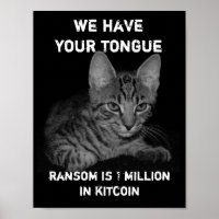 Katze got Zungenentführer Katzenkriminelle Spoof