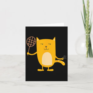 Katze Grafik Badminton Spieler Shuttle Sport Smash Karte