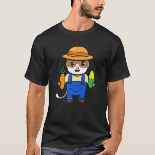 Katze Grafik Landwirtschaft Agriculteur Landwirt T T-Shirt