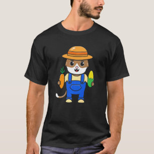 Katze Grafik Landwirtschaft Agriculteur Landwirt T T-Shirt