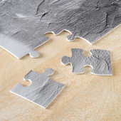 Katze, grau-weiß puzzle (Seite)