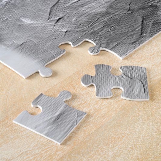 Katze, grau-weiß puzzle (Seite)