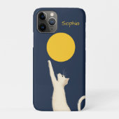 Katze greift nach dem Mond Case-Mate iPhone Hülle (Rückseite)