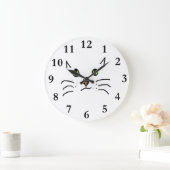 Katze Große Wanduhr (Zuhause)