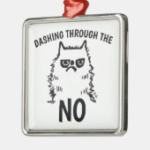 KATZE GRUMPY, NOPE CHISTMAS ORNAMENS ORNAMENT AUS METALL (Links)