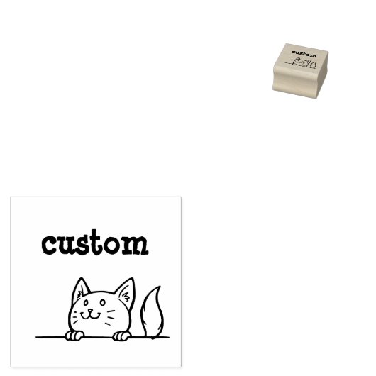 Katze Gummistempel (Stempel)