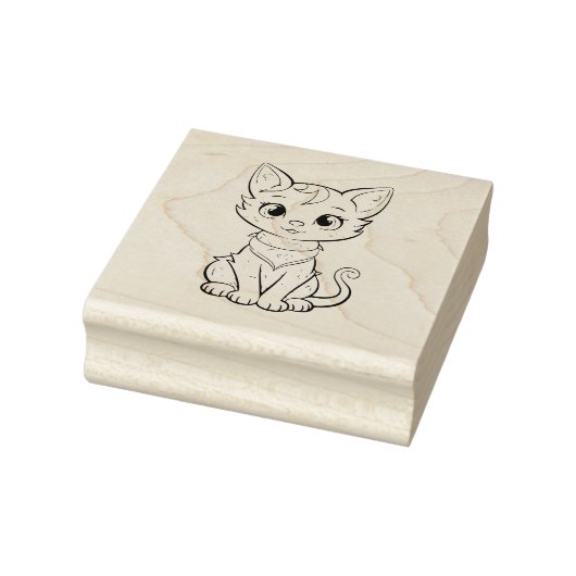 Katze Gummistempel (Stempel)