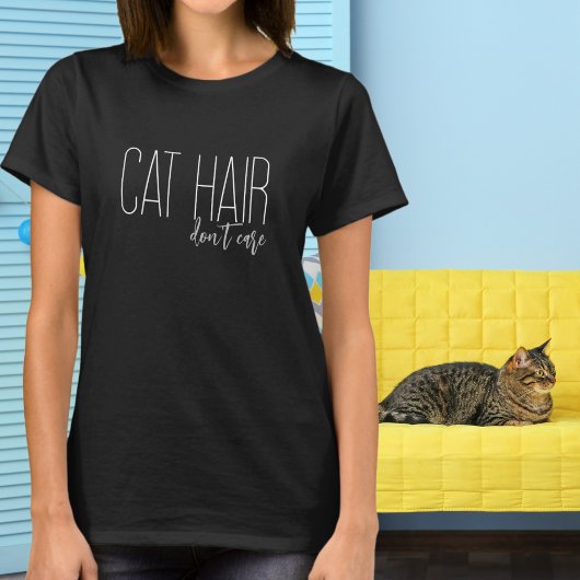 Katze Haare kümmern Hund nicht lange T-Shirt