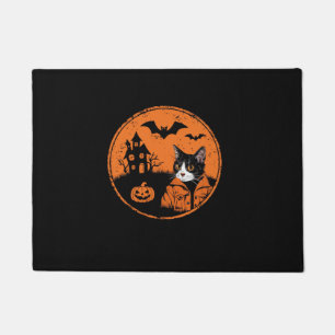 Katze Halloween Art 2024 Kätzchen Katzen Männer Fr Fußmatte
