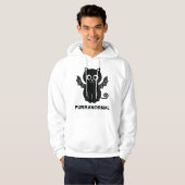 Katze Halloween Bat Purranormales paranormales Aut Hoodie (Vorne ganz)