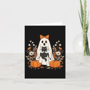 Katze Halloween Floral Vintage Geist Lustige Gesch Karte