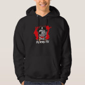 Katze Halloween-Karneval-Piratenkostüm 1 Hoodie (Vorderseite)