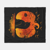 KATZE HALLOWEEN KOSTEN PUMPKIN KATZKATZEN FALLSEEN FLEECEDECKE (Vorderseite (Horizontal))