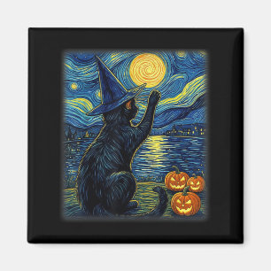 Katze Halloween Lustige schwarze Katzen Liebhaber  Magnet