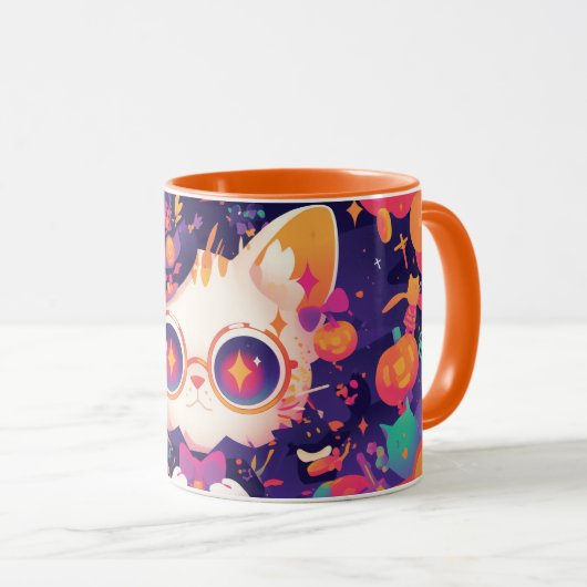 Katze - Halloween Themed | Mug Tasse (VorderseiteRechts)