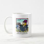 Katze hat 9 Leben-Versicherungen Kaffeetasse (Links)