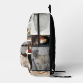 Katze Haustiere 8 Foto Portrait Collage Keepake Bedruckter Rucksack (Rechts)