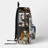 Katze Haustiere 8 Foto Portrait Collage Keepake Bedruckter Rucksack (Links)