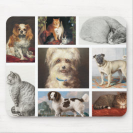 Katze Haustiere 8 Foto Portrait Collage Keepake Mousepad