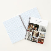 Katze Haustiere 8 Foto Portrait Collage Keepake Notizblock (Innenseite)