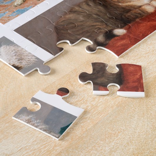 Katze Haustiere 8 Foto Portrait Collage Keepake Puzzle (Seite)
