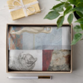 Katze Haustiere 8 Foto Portrait Collage Keepake Seidenpapier (Geschenk)