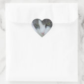 Katze Herz-Aufkleber (Tasche)
