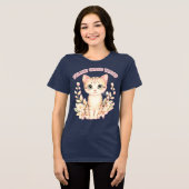 Katze heute gut drauf Tri-Blend shirt (Vorderseite voll)