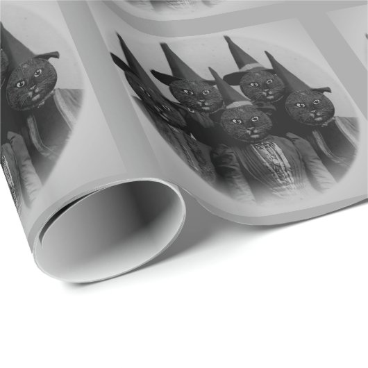 Katze/Hexen Geschenkpapier (Rolleneckpunkt)