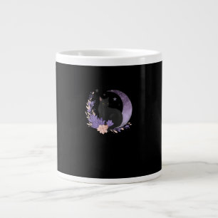 Katze Hexen Mond Blumen Pastell Goth Goblincore Jumbo-Tasse