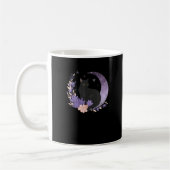 Katze Hexenmond Blumen Pastell Goth Goblincore Kaffeetasse (Links)