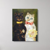 Katze Hochzeit, Ehe, Braut, Louis Wain Leinwanddruck (Vorderseite)