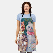Katze Hochzeit, Ehe, Braut, Louis Wain Schürze (Getragen)