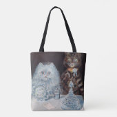 Katze Hochzeit, Ehe, Braut, Louis Wain Tasche (Rückseite)