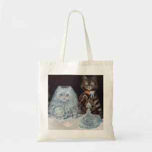 Katze Hochzeit, Ehe, Braut, Louis Wain Tragetasche