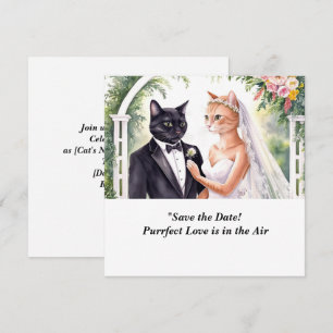 KATZE Hochzeit Save-the-Date-Einladung  Save The Date