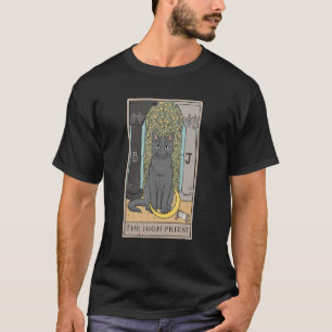 Katze Hohepriester Tarotkarte für einen Tarotkarte T-Shirt