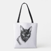 Katze Holzkohle Tasche (Rückseite)