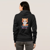 Katze Hoodie (Schwarz voll)