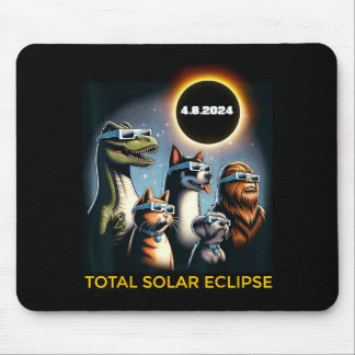 Katze Hund Bigfoot Finsternis Gles Totale Sonnenfi Mousepad