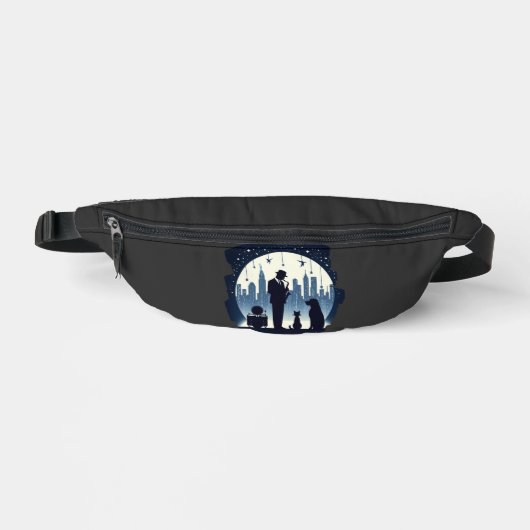 Katze, Hund, Jazz Bauchtasche (Vorderseite)