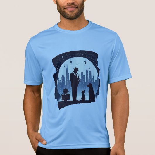 Katze, Hund, Jazz T-Shirt (Vorderseite)