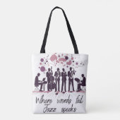 Katze, Hund, Jazz Tasche (Rückseite)